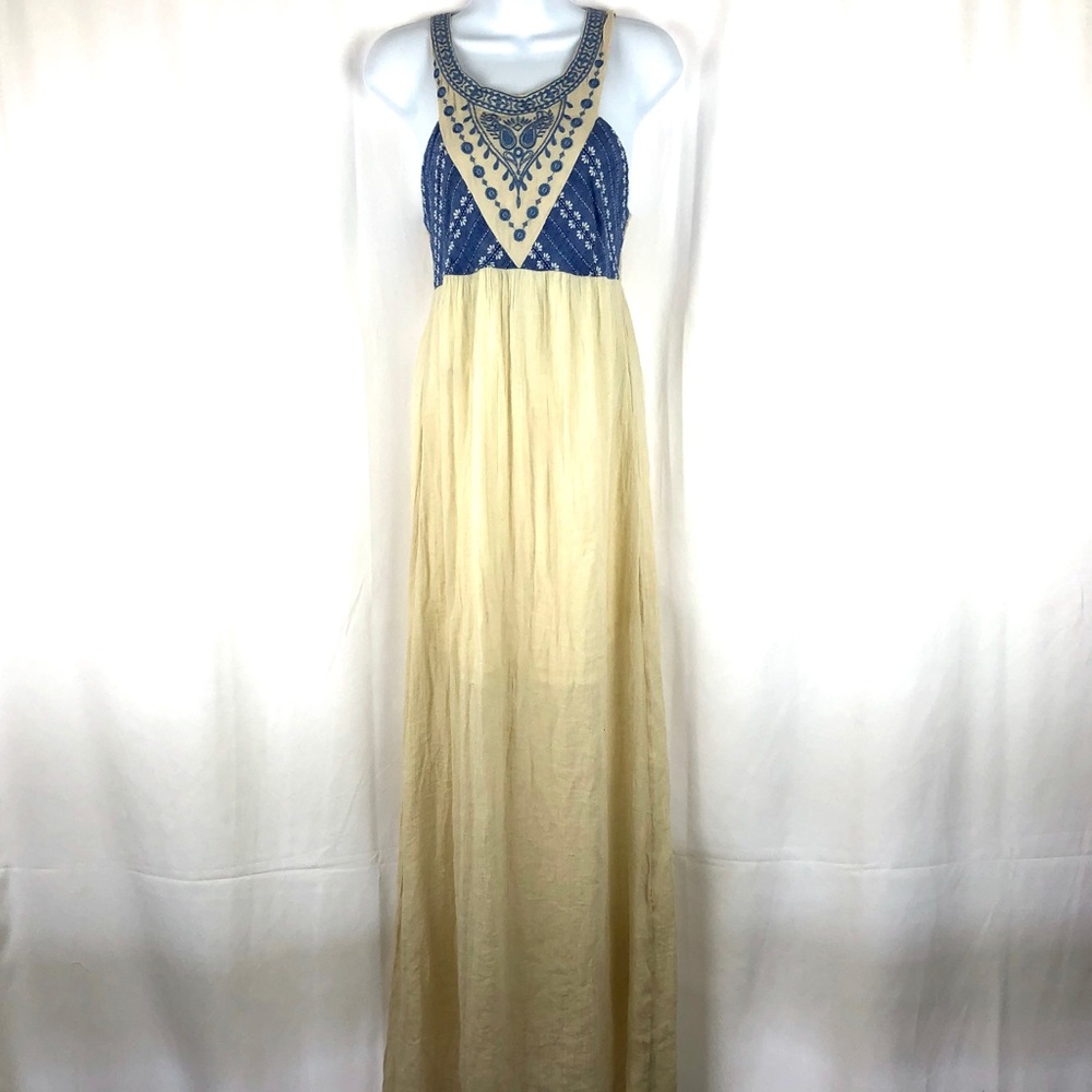 Flying Tomato rayon blend embellished maxi dress M